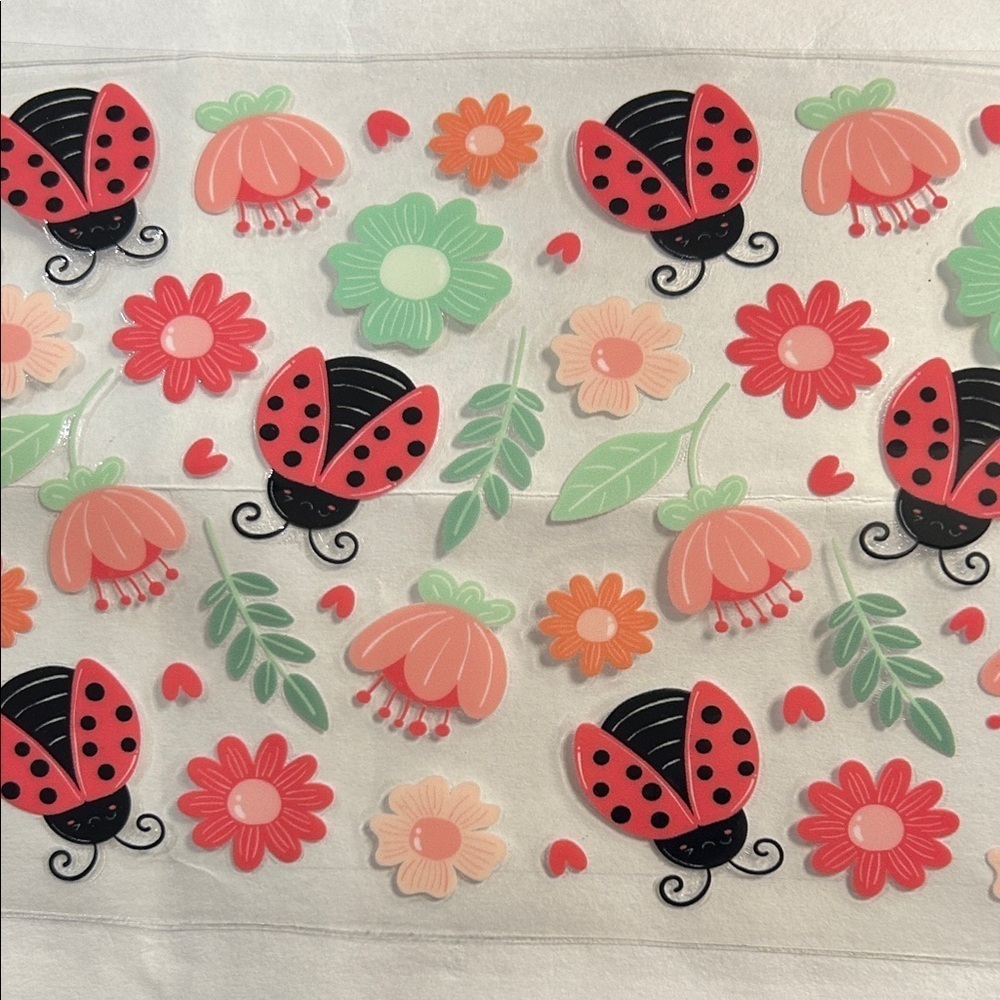 Ladybug Cup Decal 192